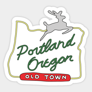 Portland Oregon Sign Sticker